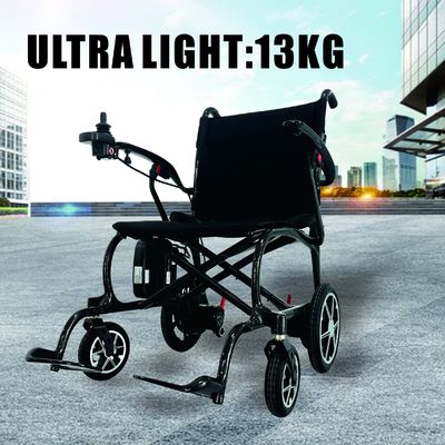 13 kg Sedile a rotelle elettrico pieghevole in fibra di carbonio leggero con ruote in lega di magnesio