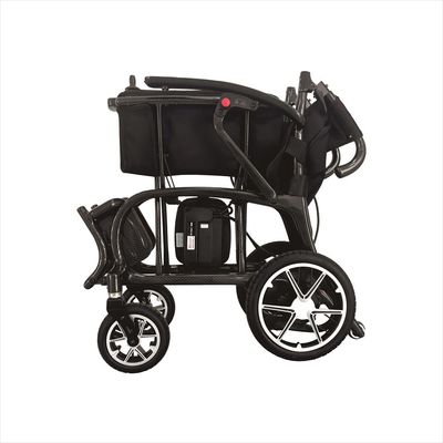 Sedia a rotelle elettrica pieghevole 2024 con motore DC24V150W*2 e frenatura elettromagnetica