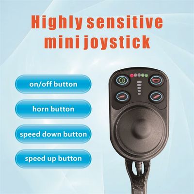 Sedile a rotelle elettrico in fibra di carbonio da 13 kg con motore DC24V150W*2 e freno elettromagnetico