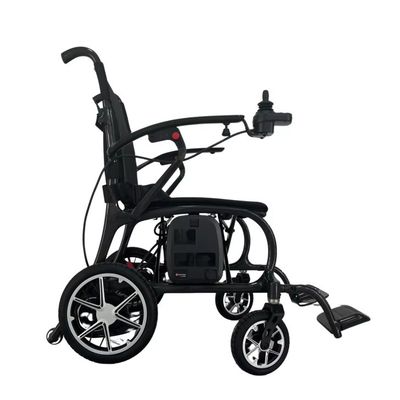 Sedia a rotelle elettrica con motore DC24V150W*2 e formato pieghevole 730mm*310mm*710mm