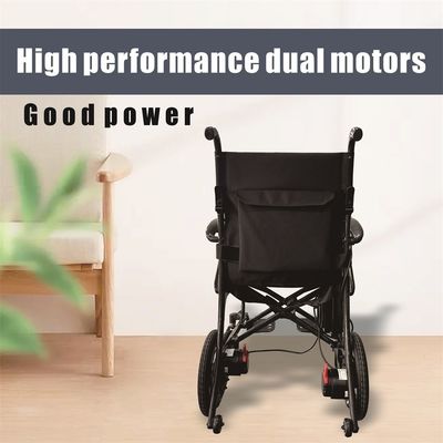 Sedia a rotelle elettrica con motore DC24V150W*2 e formato pieghevole 730mm*310mm*710mm