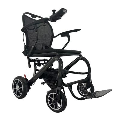 Capacità di carico 300 lbs sedia a rotelle elettrica con design pieghevole e materiale in fibra di carbonio