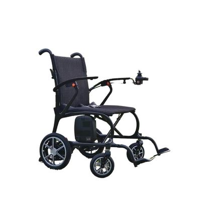 Sedia a rotelle elettrica in fibra di carbonio con sedile più ampio di dimensioni W510*D415mm