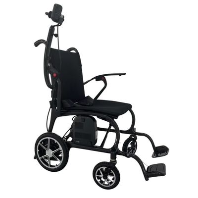Sedile a rotelle elettrico in fibra di carbonio professionale con velocità di 6 km/h e peso ultra leggero
