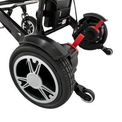 Sedia a rotelle elettrica leggera in fibra di carbonio per disabili e disabili