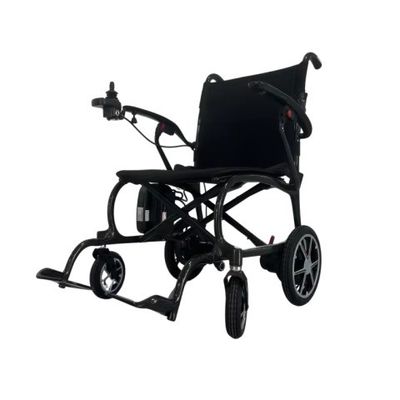 Sedia a rotelle elettrica ultra leggera da 11,5 kg con ruote in lega di magnesio e design pieghevole