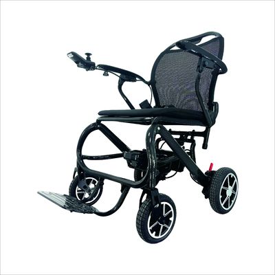 Sedia a rotelle elettrica con ruote in lega di magnesio da 230 mm/180 mm e autonomia di 10 km