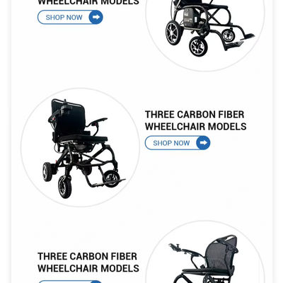 Poltrone elettrico a rotelle T700 con telaio completo in fibra di carbonio con peso di 17 kg per disabili