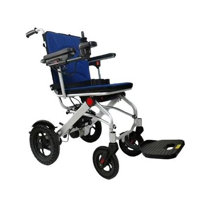 DC24V150W*2 Motore sedia a rotelle di trasferimento in alluminio a schiena pieghevole sedia a rotelle elettrica in alluminio