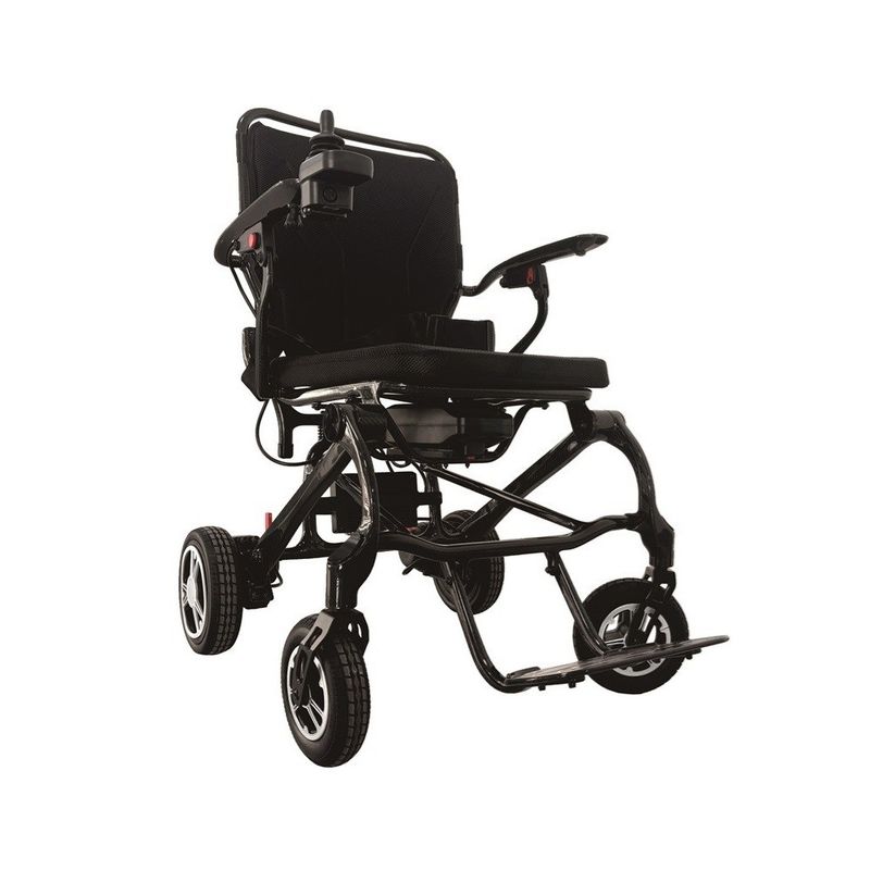 17 kg di sedia a rotelle elettrica 6 km/h velocità e fibra di carbonio aggiornata 2024 per gli utenti disabili