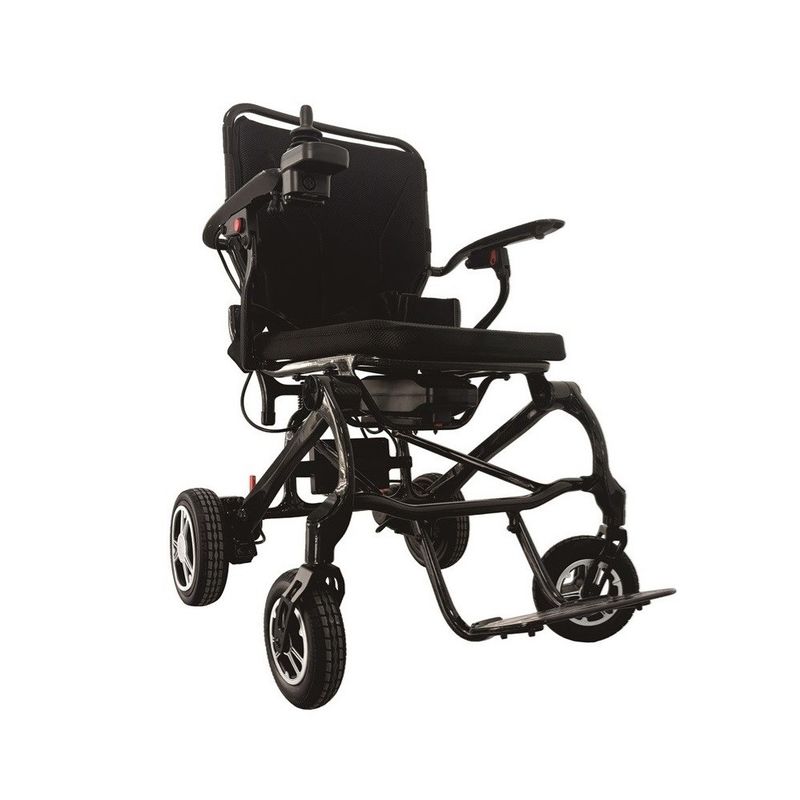 T700 sedia a rotelle elettrica a telaio in fibra di carbonio per facilitare il viaggio di disabili e anziani