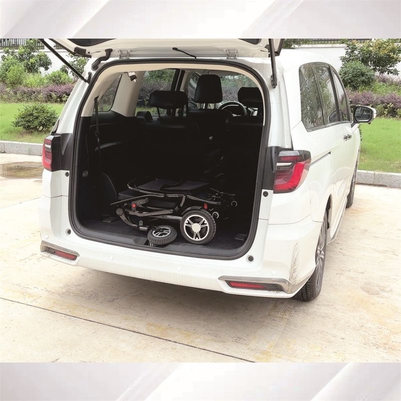 Sedile a rotelle leggero pieghevole con motore DC24V150W*2 e telaio in fibra di carbonio