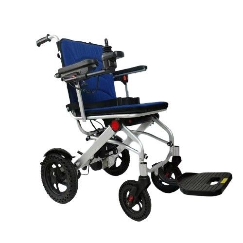 Sedia a rotelle pieghevole in alluminio per il trasporto con velocità di 6 km/h e motore senza spazzola DC24V150W*2